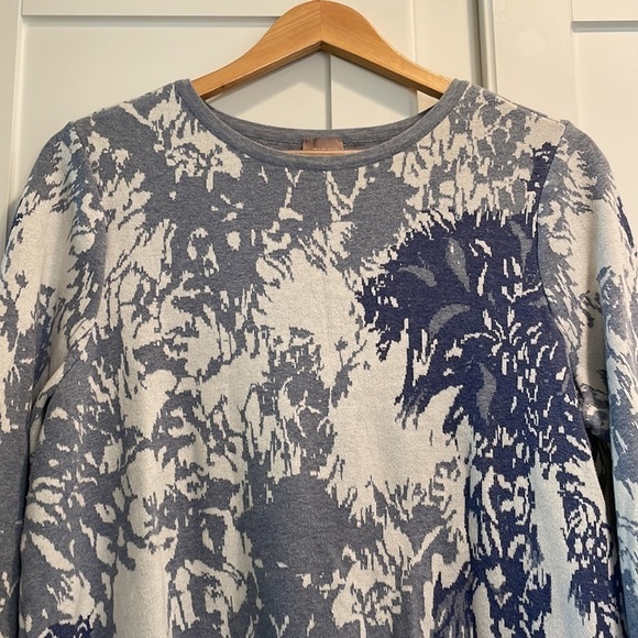 Chico's Floral Sweater Top Woman's Size 2 - Picture 11 of 14